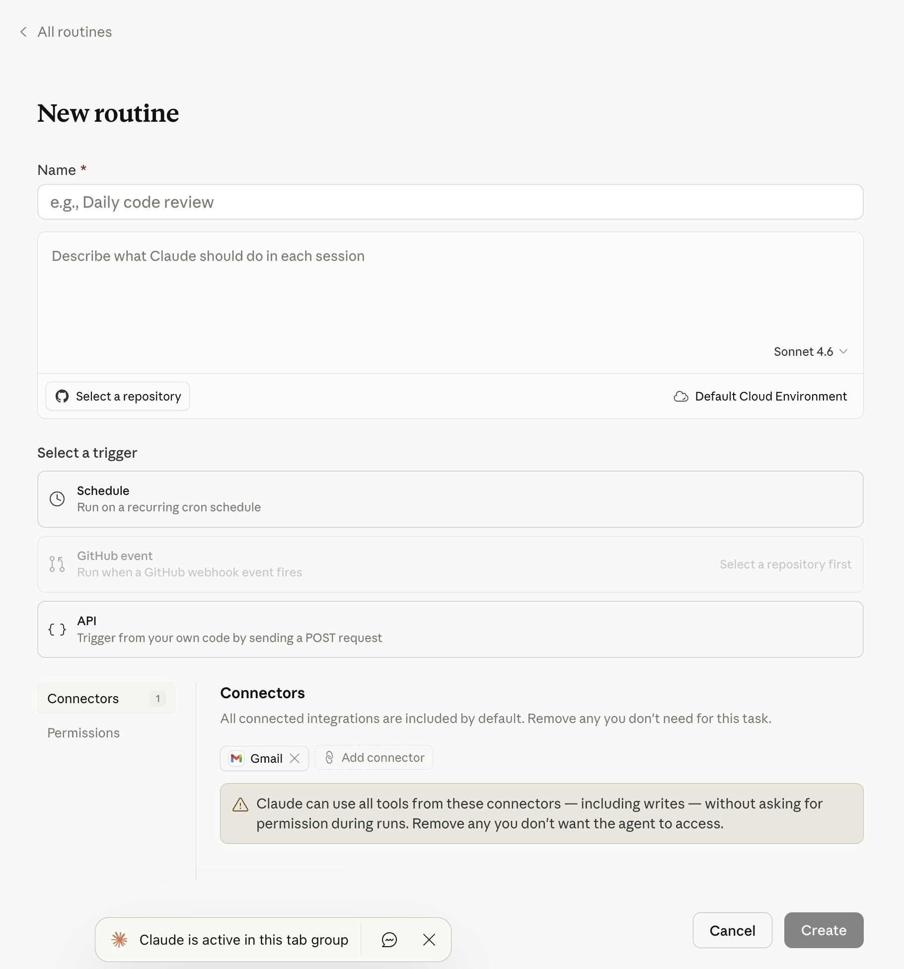 Claude Code Routines gallery image