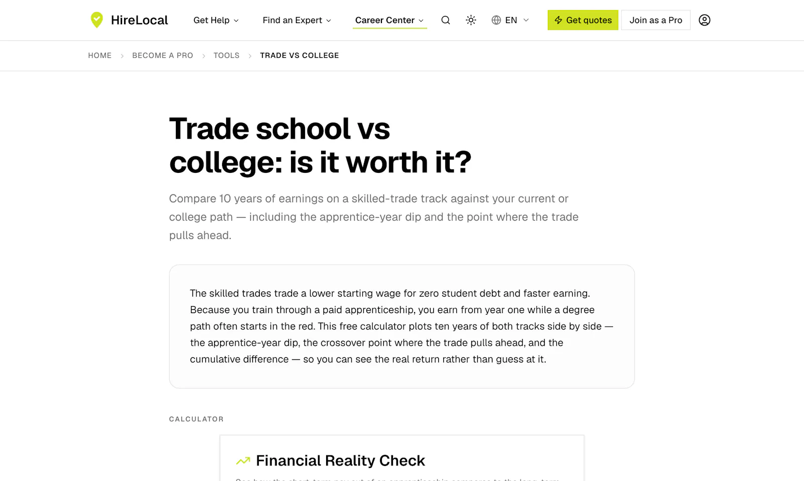 HireLocal screenshot 2