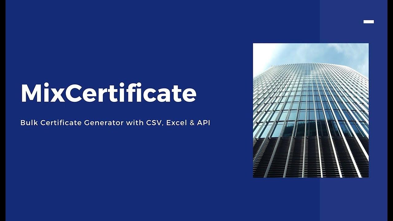 Mix Certificate gallery image