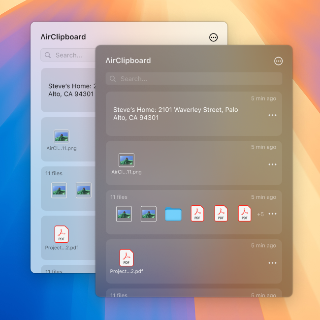 Airclipboard - MacOS -klembordmanager - Slimmer kopie.Direct verleden.Volledig native. media 2