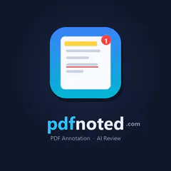 PDFnoted - AI Review, Note & Export logo