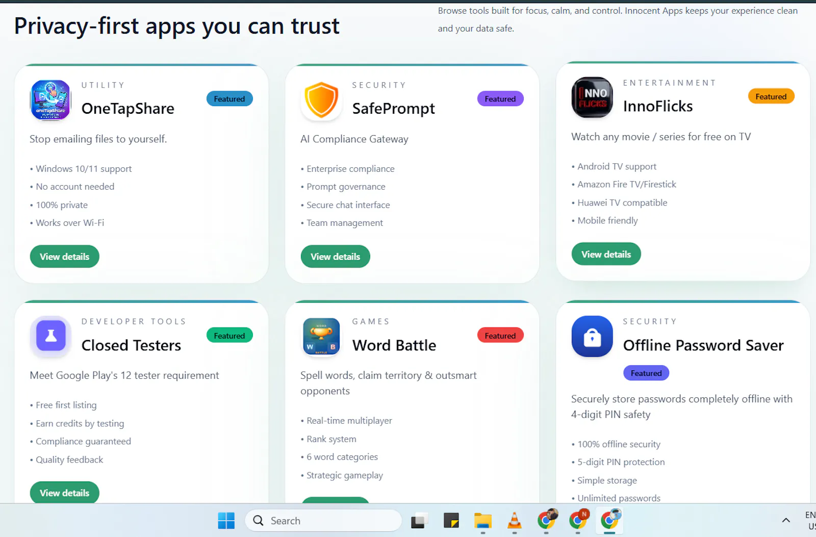 Innocent Apps screenshot 2
