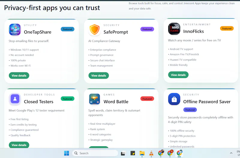 Innocent Apps screenshot 2