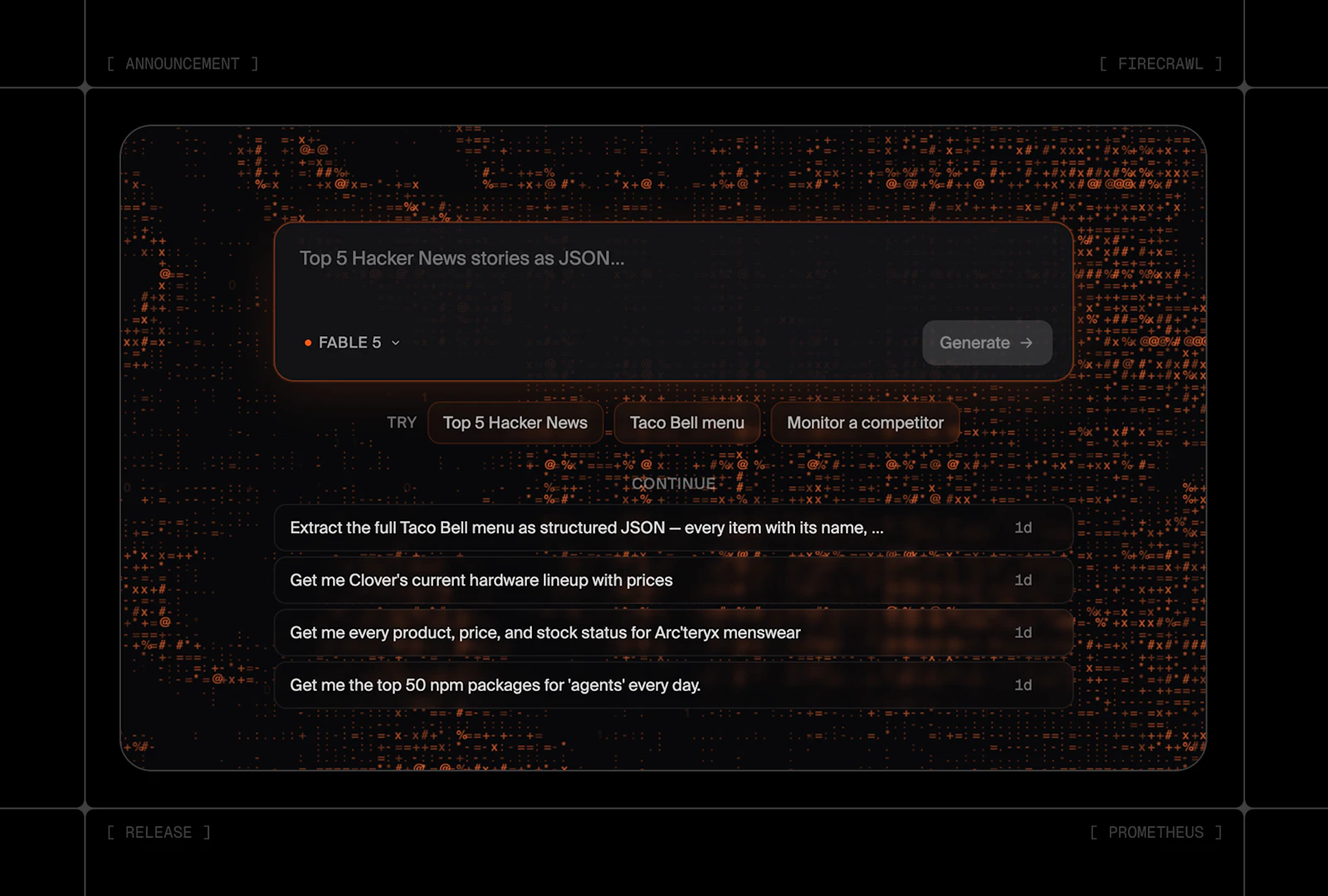 Prometheus by Firecrawl screenshot 2