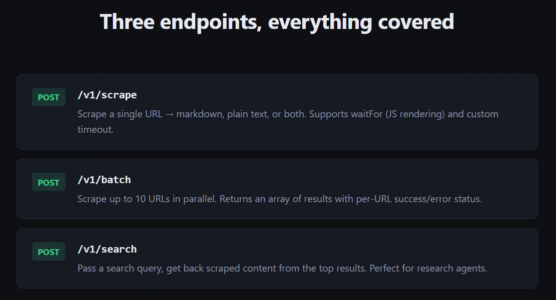 CrawlAPI screenshot 1