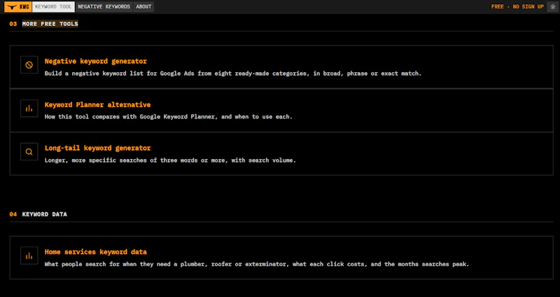 Keyword Cowboy Free Keyword Research... screenshot 3