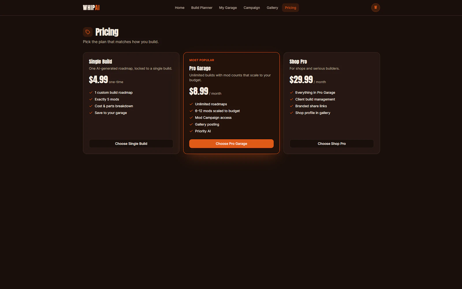 WhipAI - AI Car Mod Planner screenshot 13