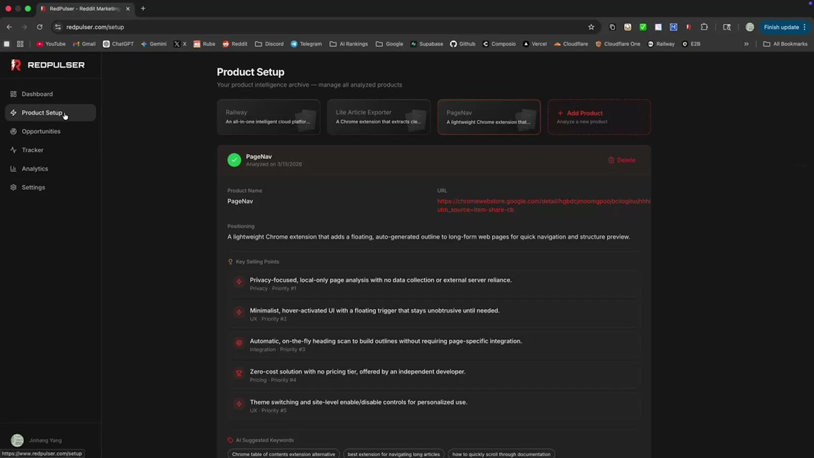RedPulser screenshot 1 (video preview)