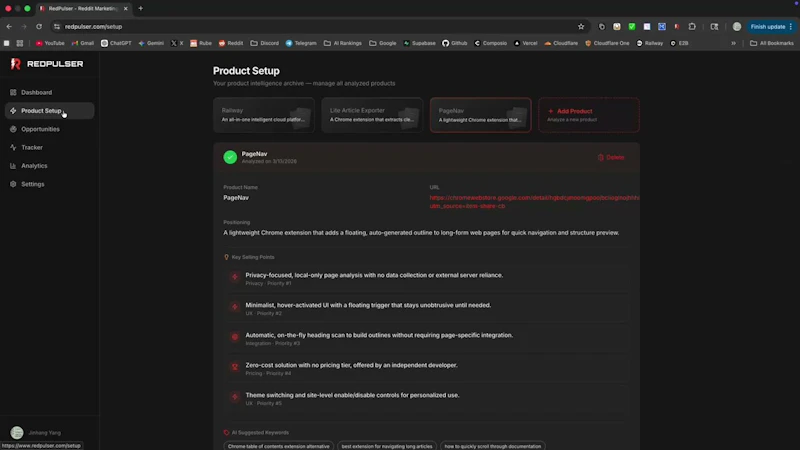 RedPulser screenshot 1 (video preview)