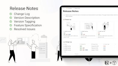 Release Notes with Notion gallery image