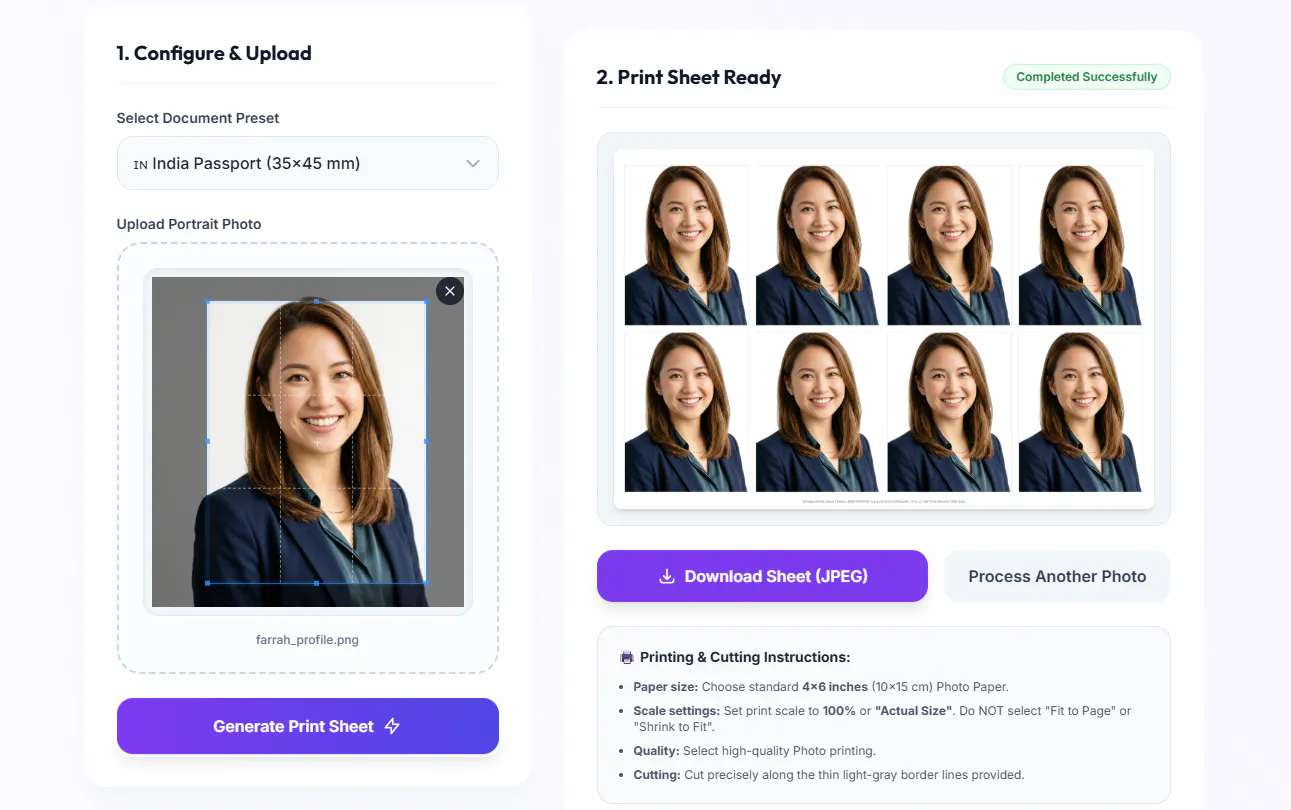 PassPicGo - Free Passport Photo Maker gallery image