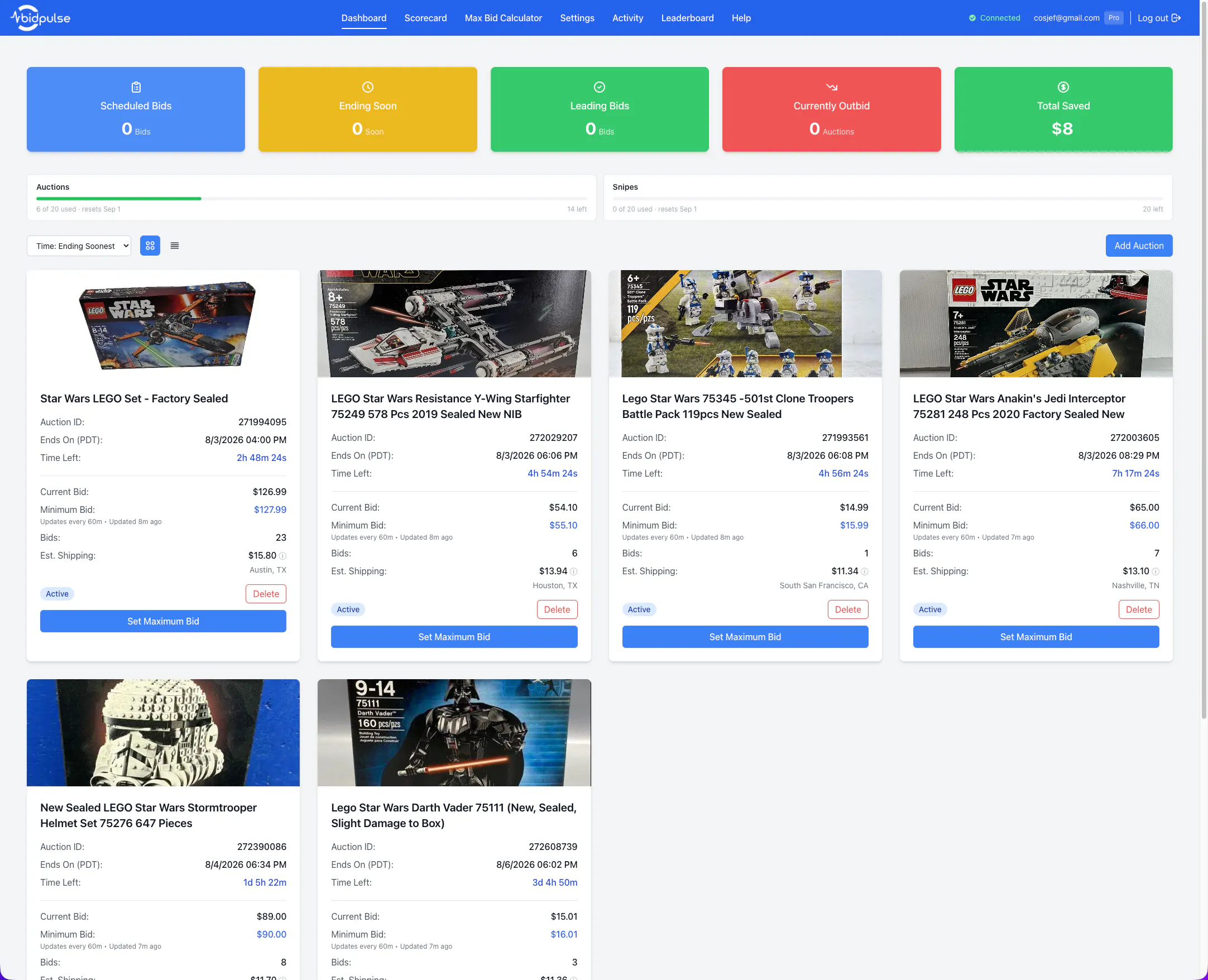 BidPulse screenshot 2