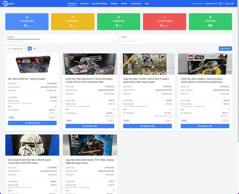 BidPulse screenshot 2