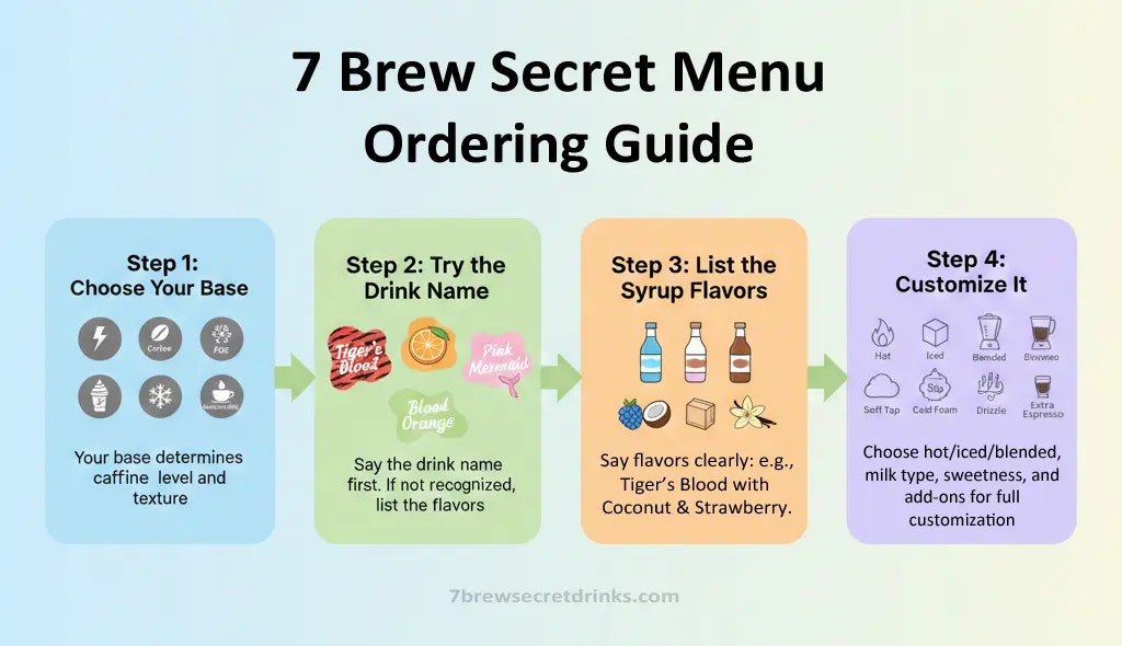 7 Brew Secret Menu - Screenshot 3 showing product features and functionality