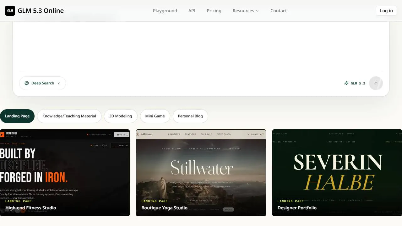 GLM 5.3 Online gallery image