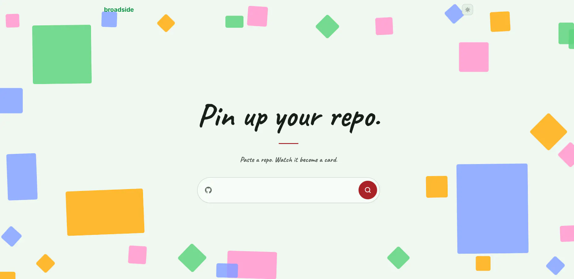 Broadside — Pin up your repo