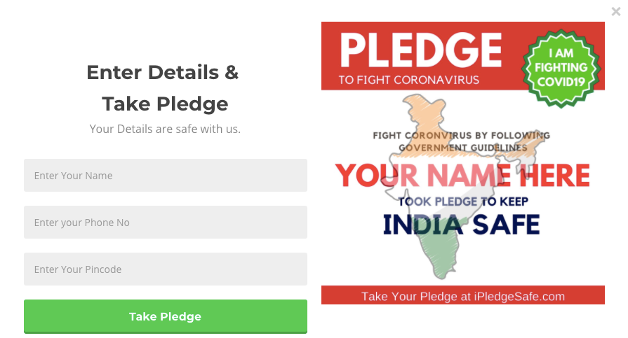Take Pledge to Fight CoronaVirus gallery image