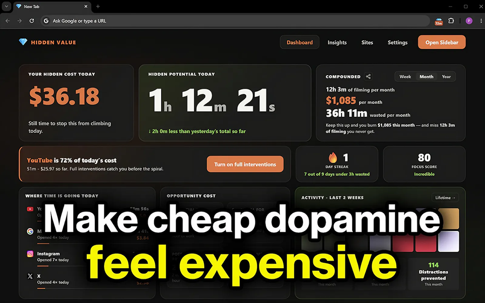 Hidden Value - Cheap Dopamine Costs You screenshot 4