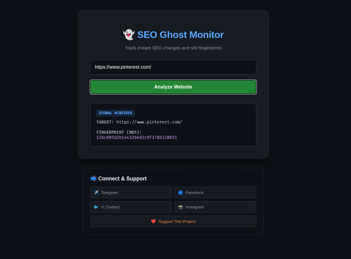 SEO Ghost Monitor gallery image