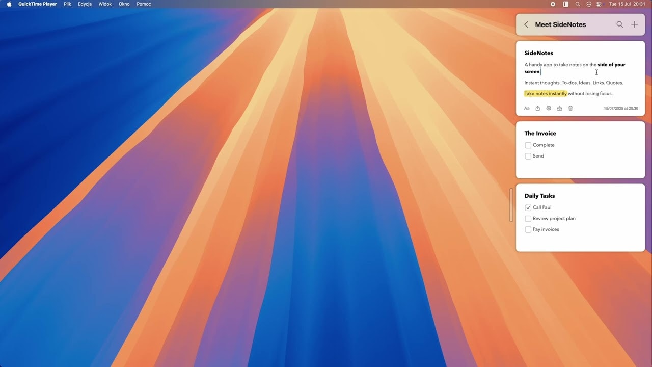 SideNotes gallery image