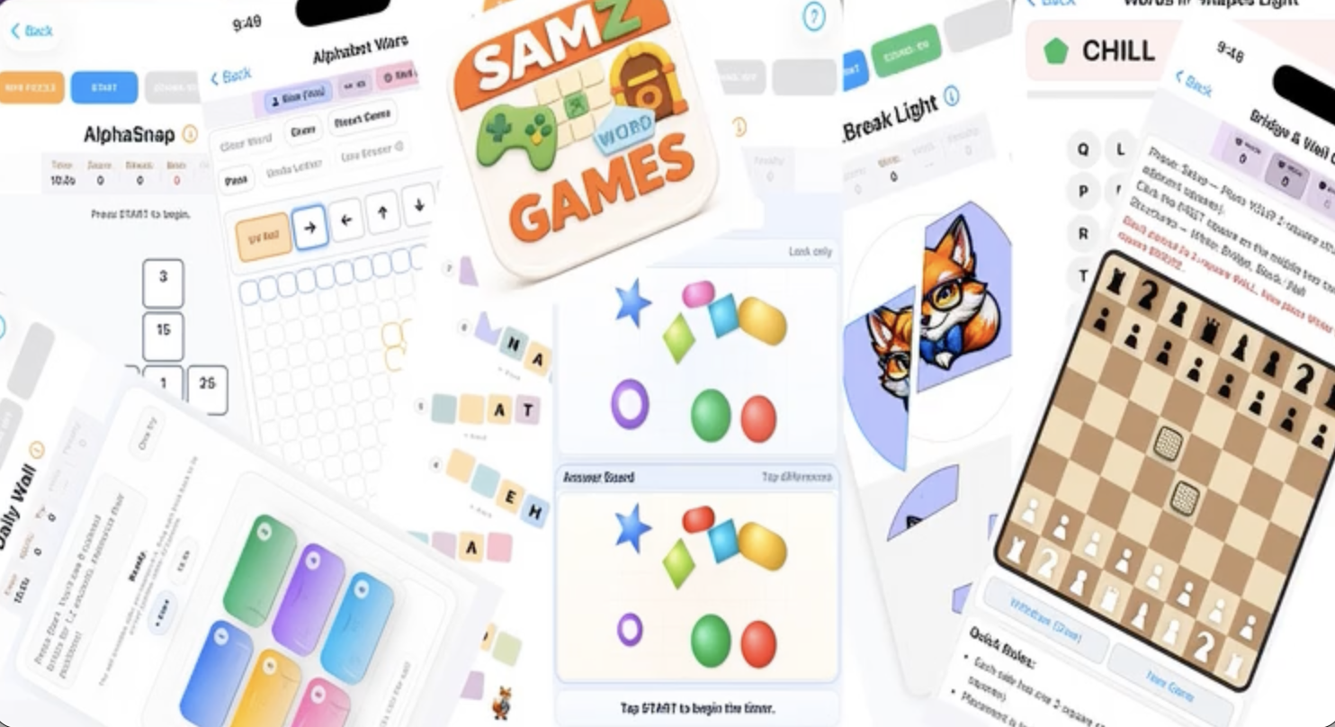 SamZ Games - Screenshot 2 showing product features and functionality