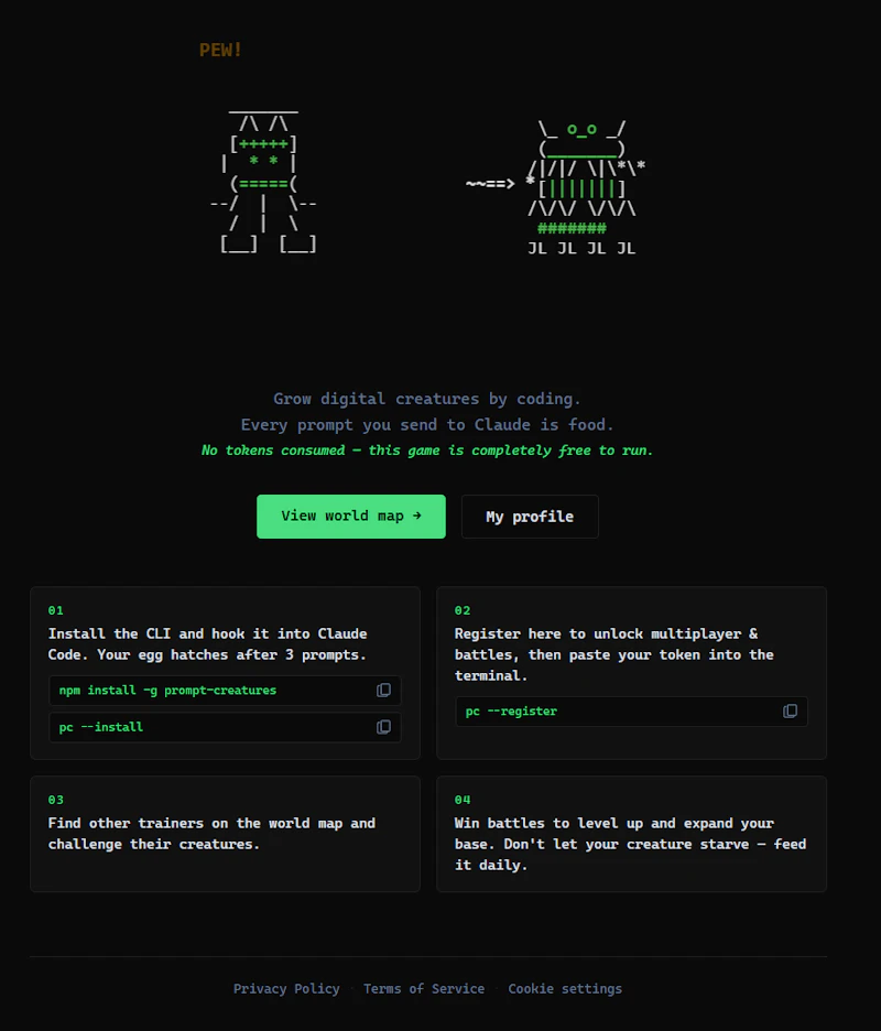 Prompt Creatures screenshot 1
