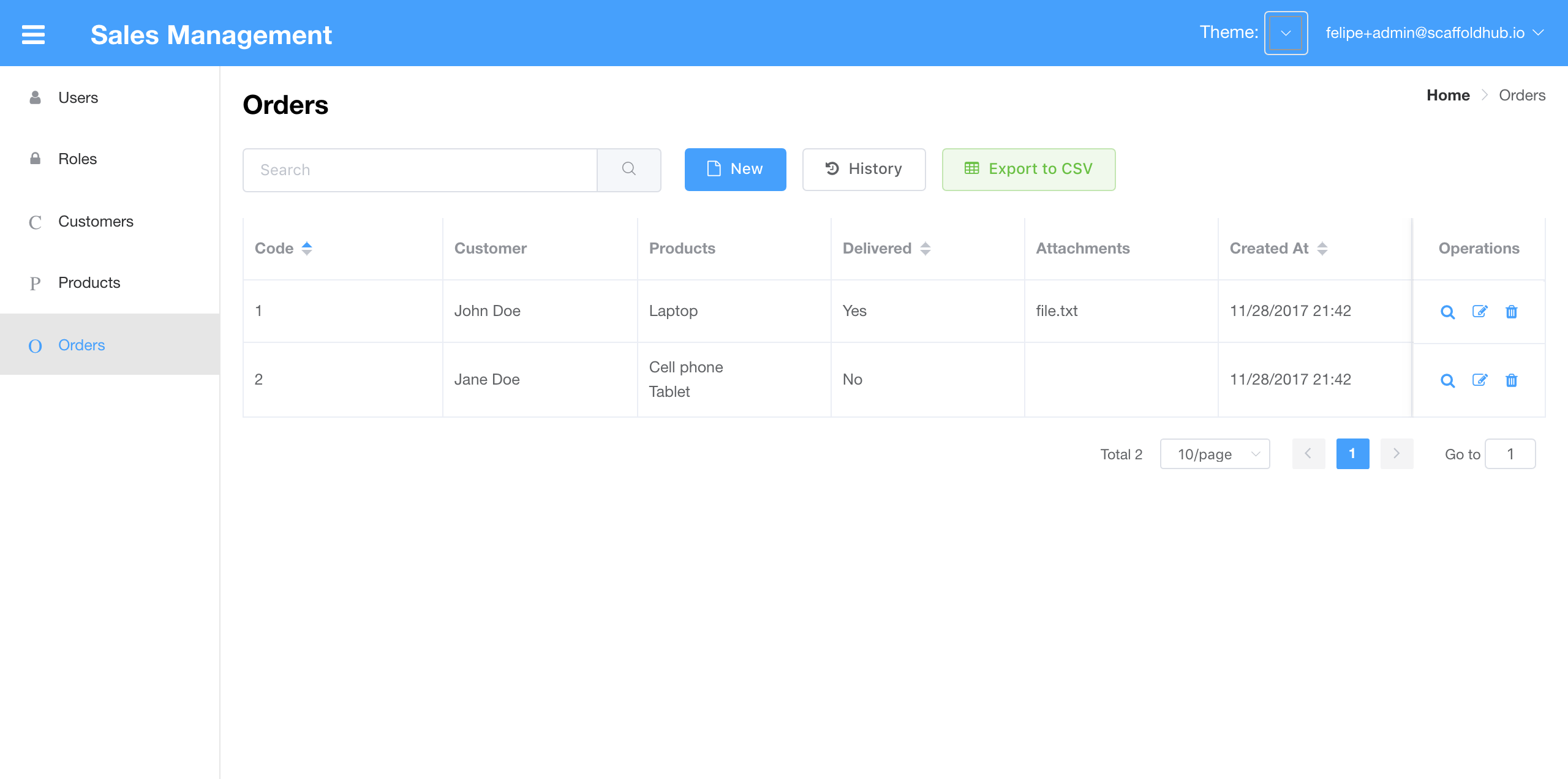 Vue Firebase Admin scaffold/generator gallery image