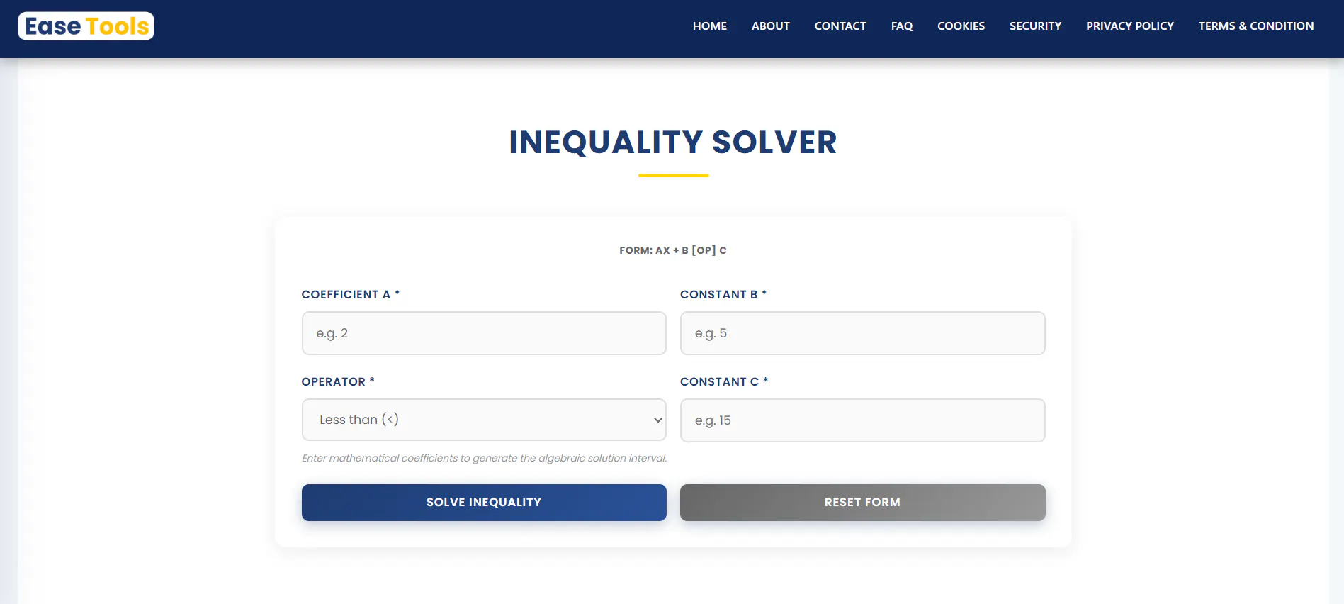 Inequality Solver gallery image
