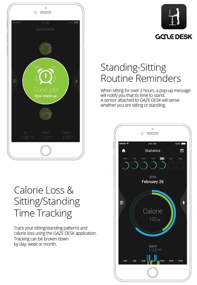 The Smartest Standing Desk with IoT festures gallery image