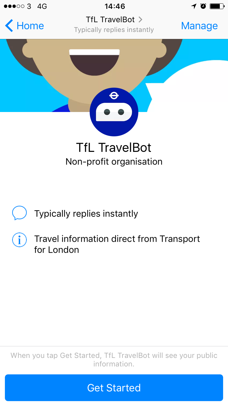 TfL TravelBot gallery image
