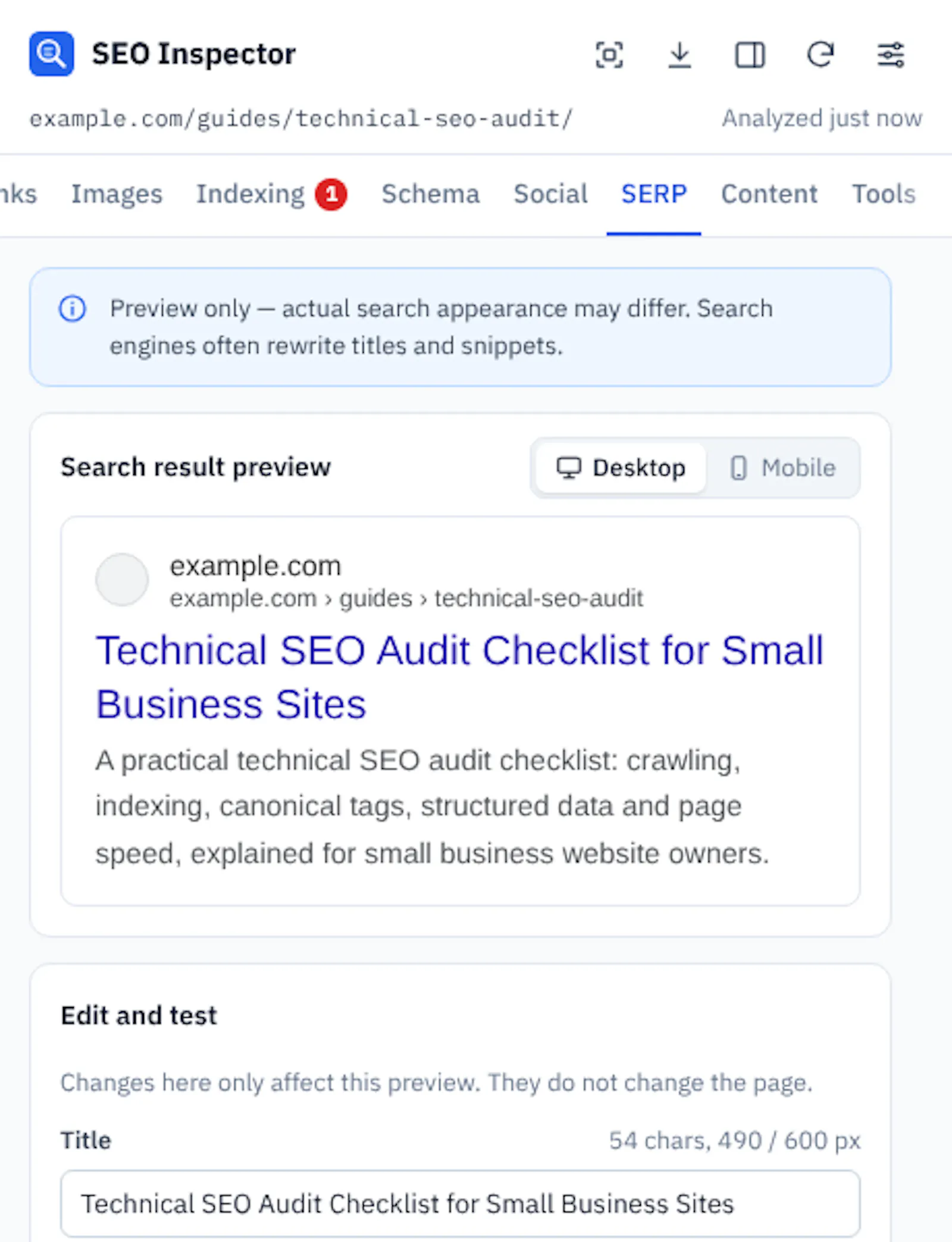SEO Inspector screenshot 9
