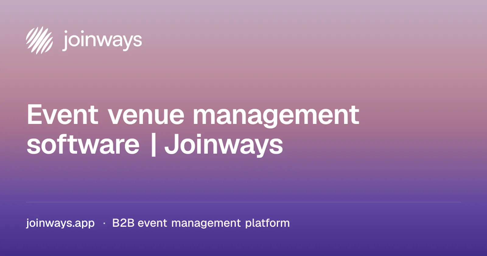 Joinways screenshot 1