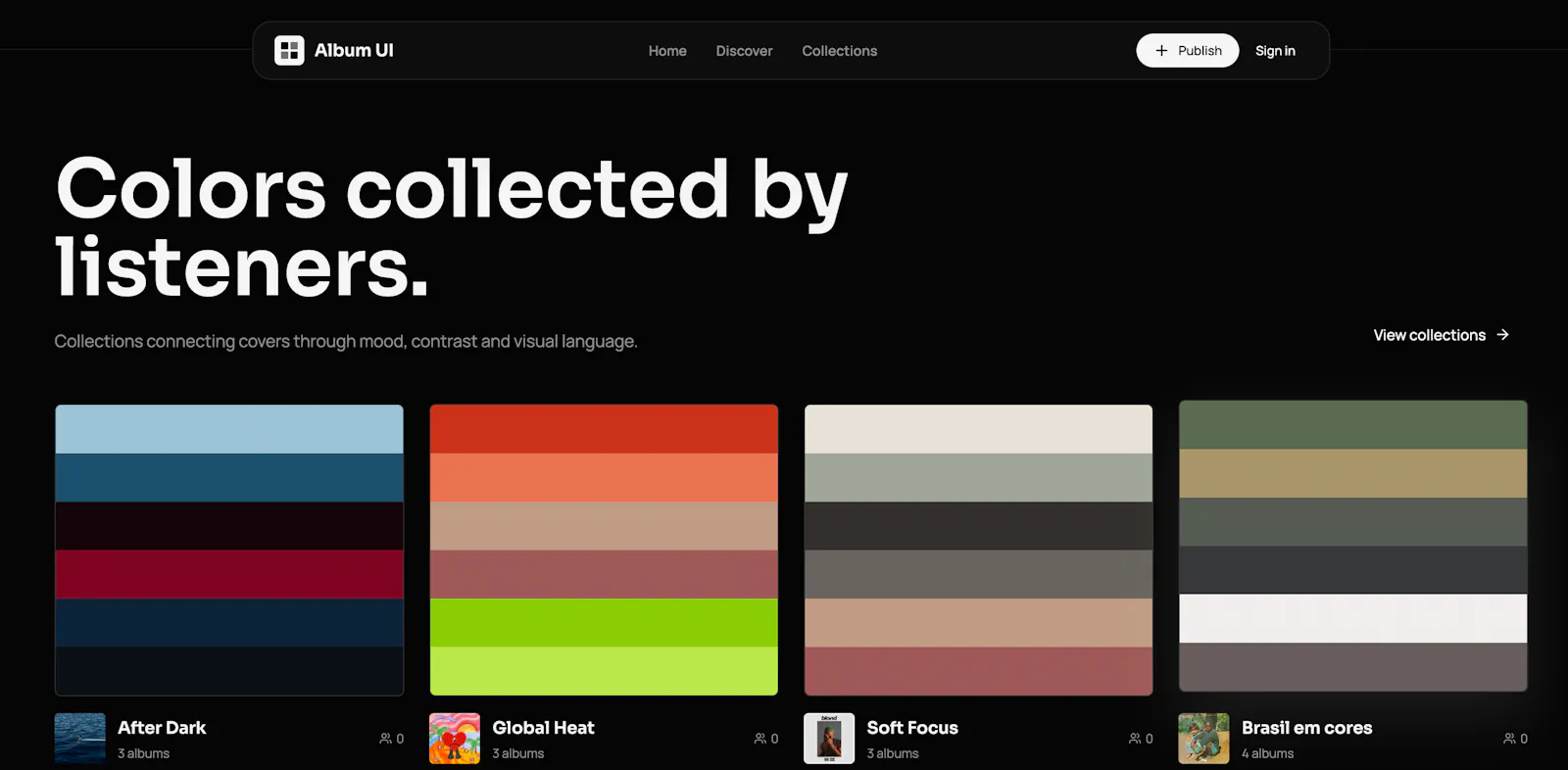 Album UI screenshot 3