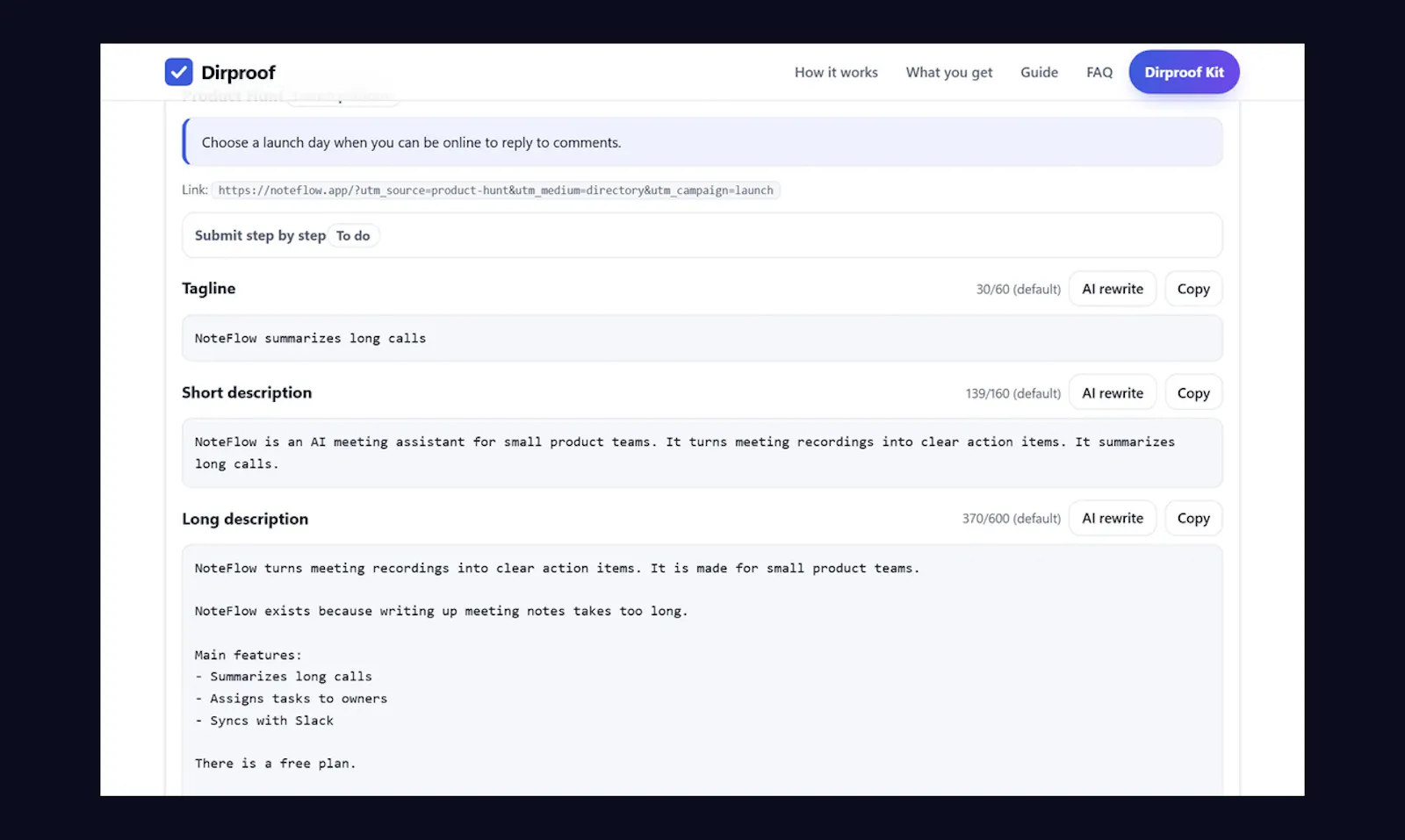 Dirproof screenshot 3