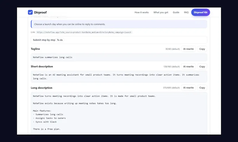 Dirproof screenshot 3