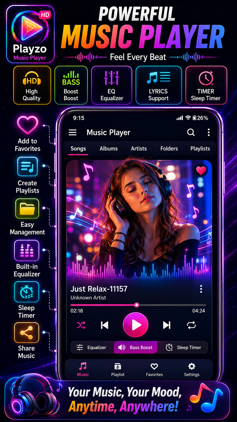 Video player for all format gallery image
