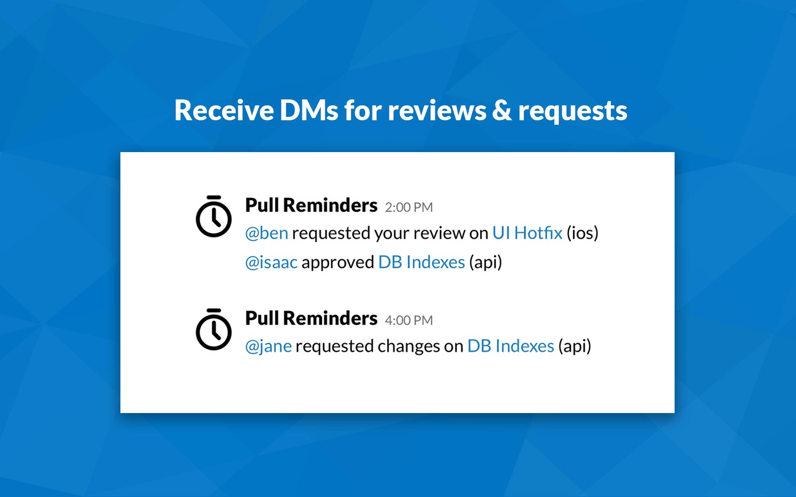 Pull Reminders Image