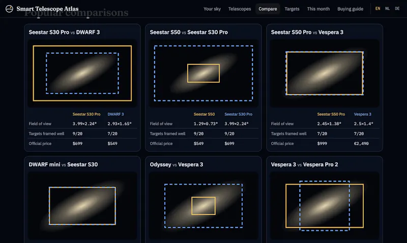 Smart Telescope Atlas screenshot 3