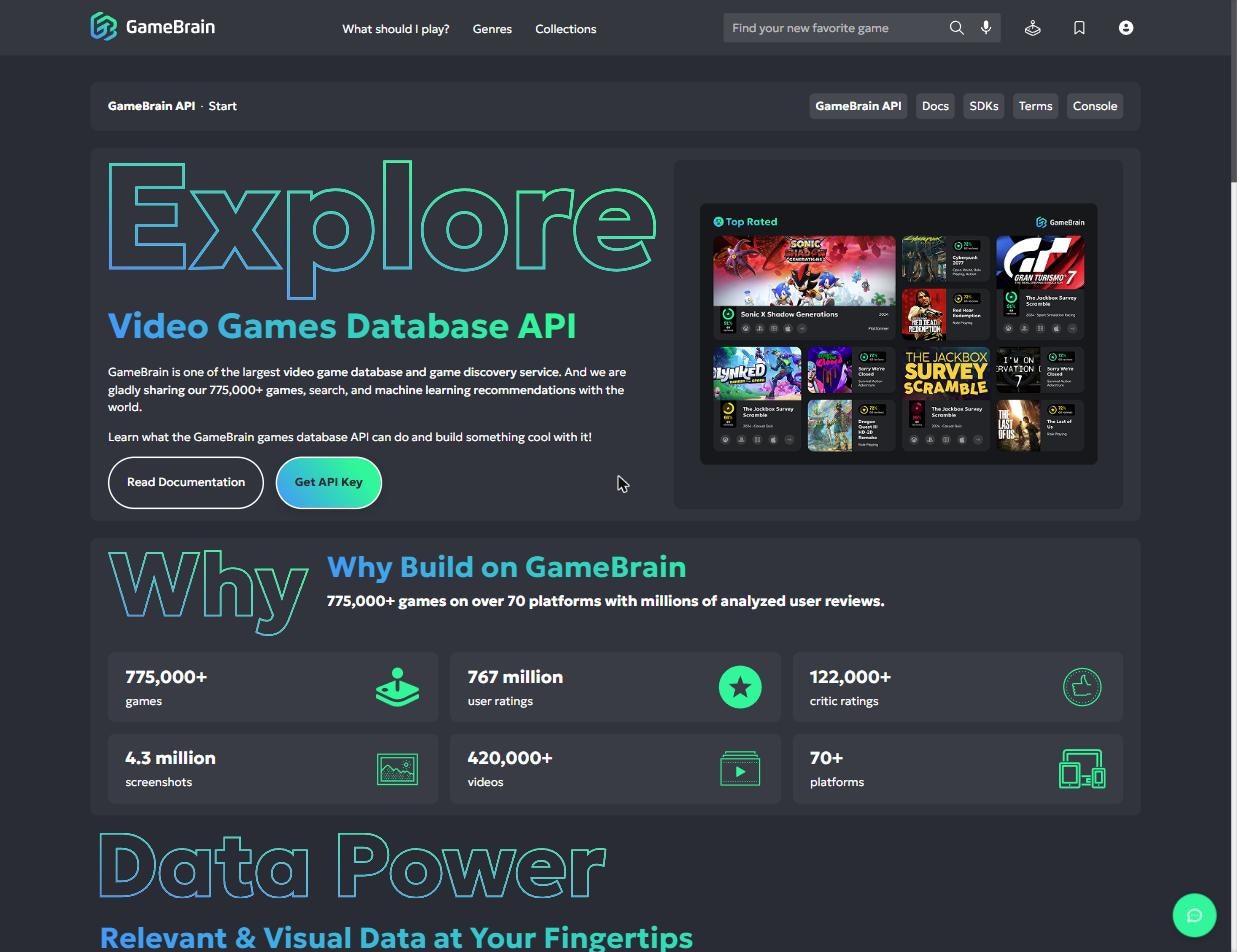 GameBrain API gallery image