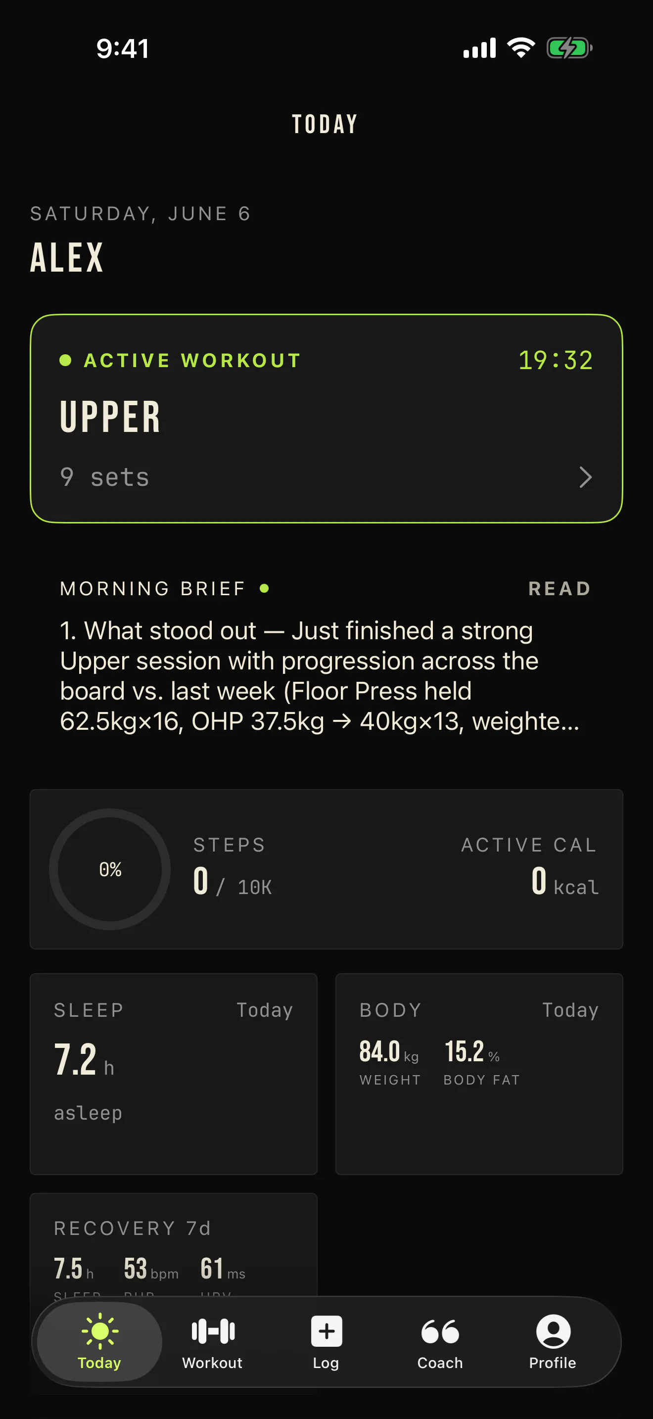 LogBone — AI Fitness Coach & PR Tracker gallery image