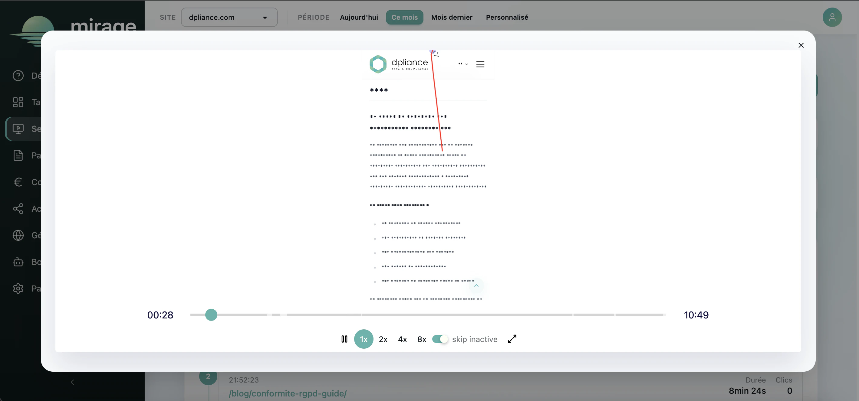Mirage Analytics screenshot 4