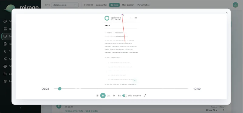 Mirage Analytics screenshot 5