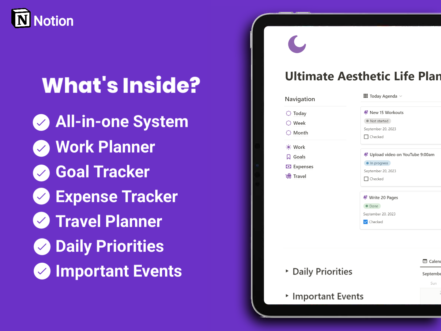 Ultimate Aesthetic Life planner - Plan your life in a minutes. media 2