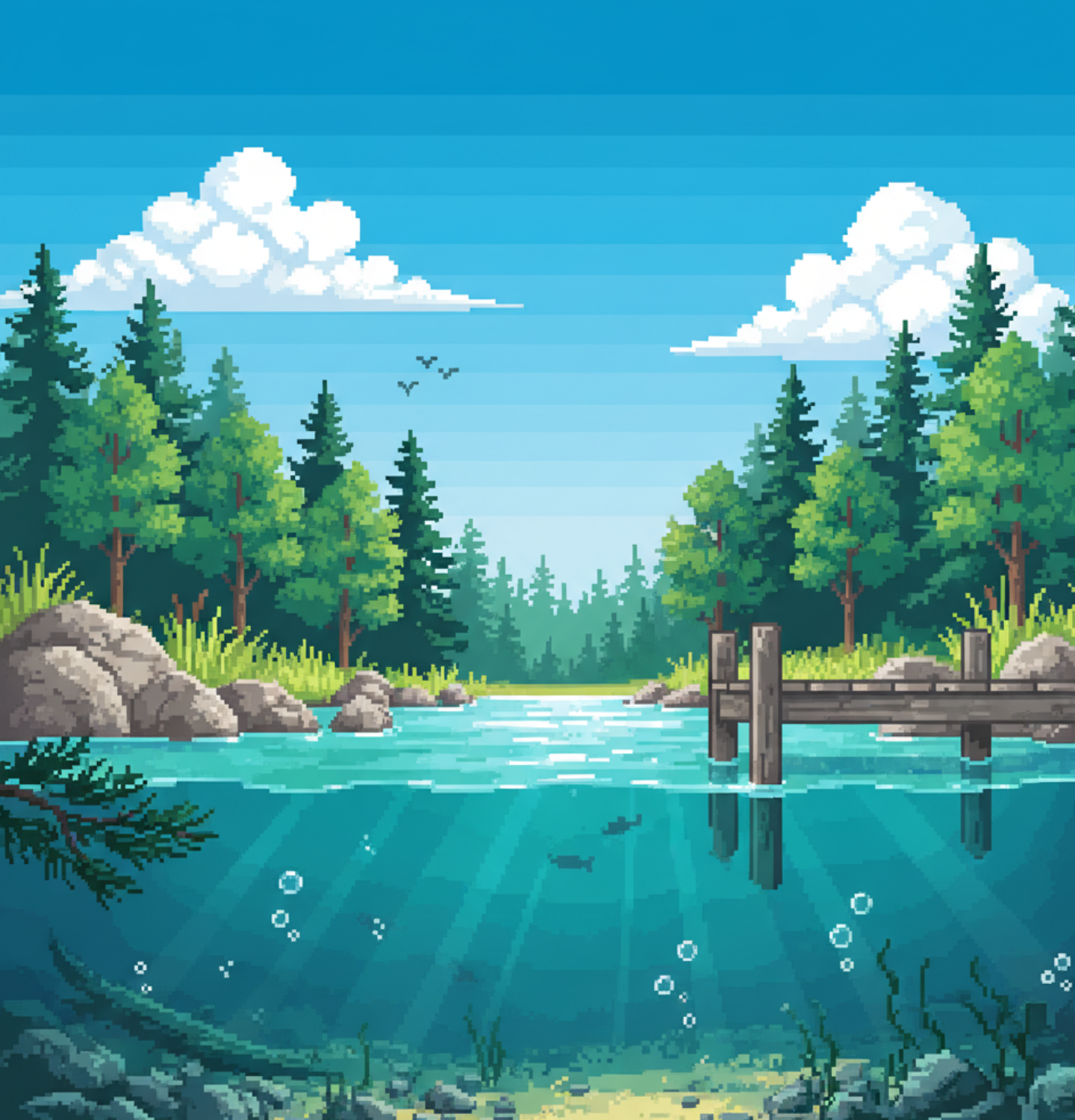 Pixel Fishing Quest - A Free Mobile Game gallery image