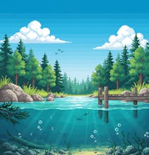 Pixel Fishing Quest - A Free Mobile Game gallery image