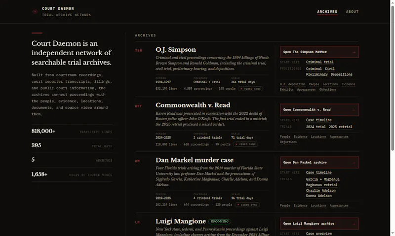 Court Daemon screenshot 1