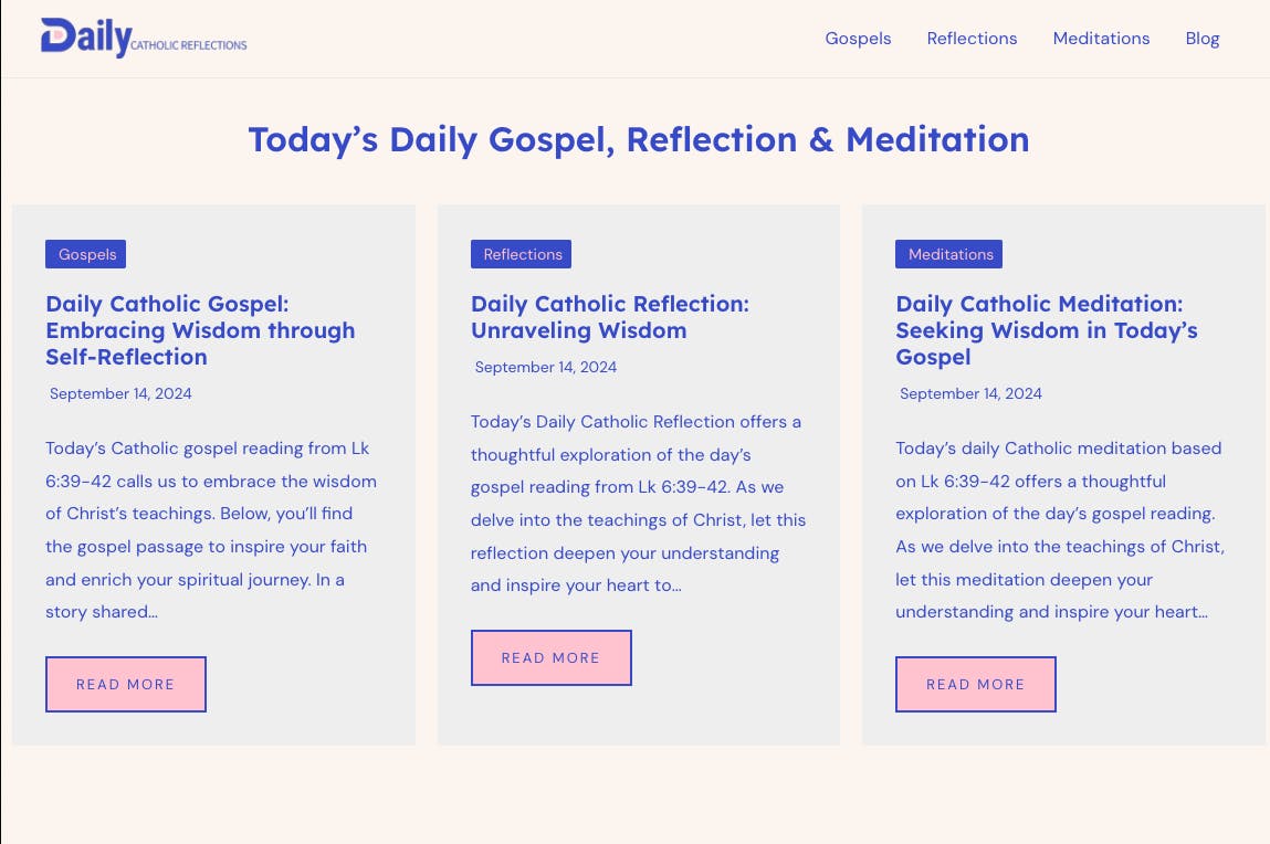 Daily Catholic Reflections media 1