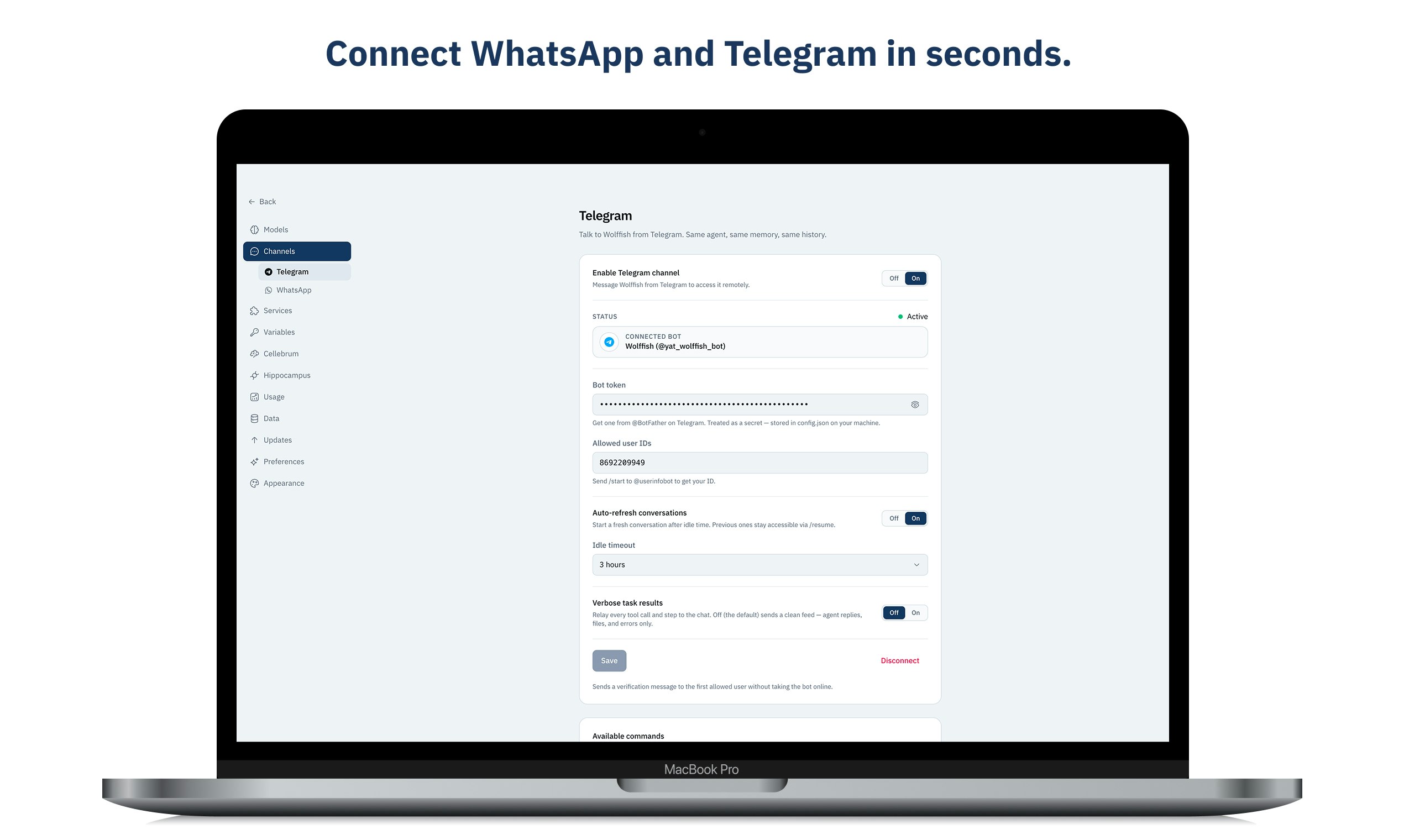 Wolffish: Personal AI Agent For Everyone gallery image