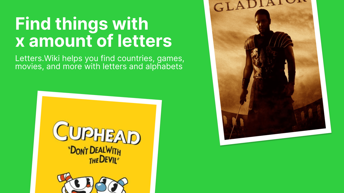 Letters.Wiki - Encuentra cosas con letras y alfabetos media 1