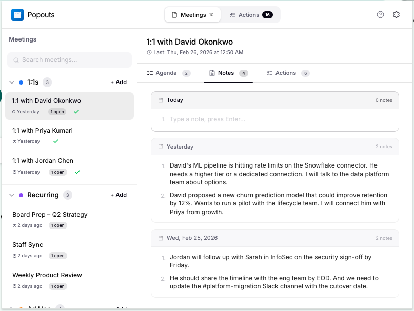 Popouts - Screenshot 2 showing product features and functionality